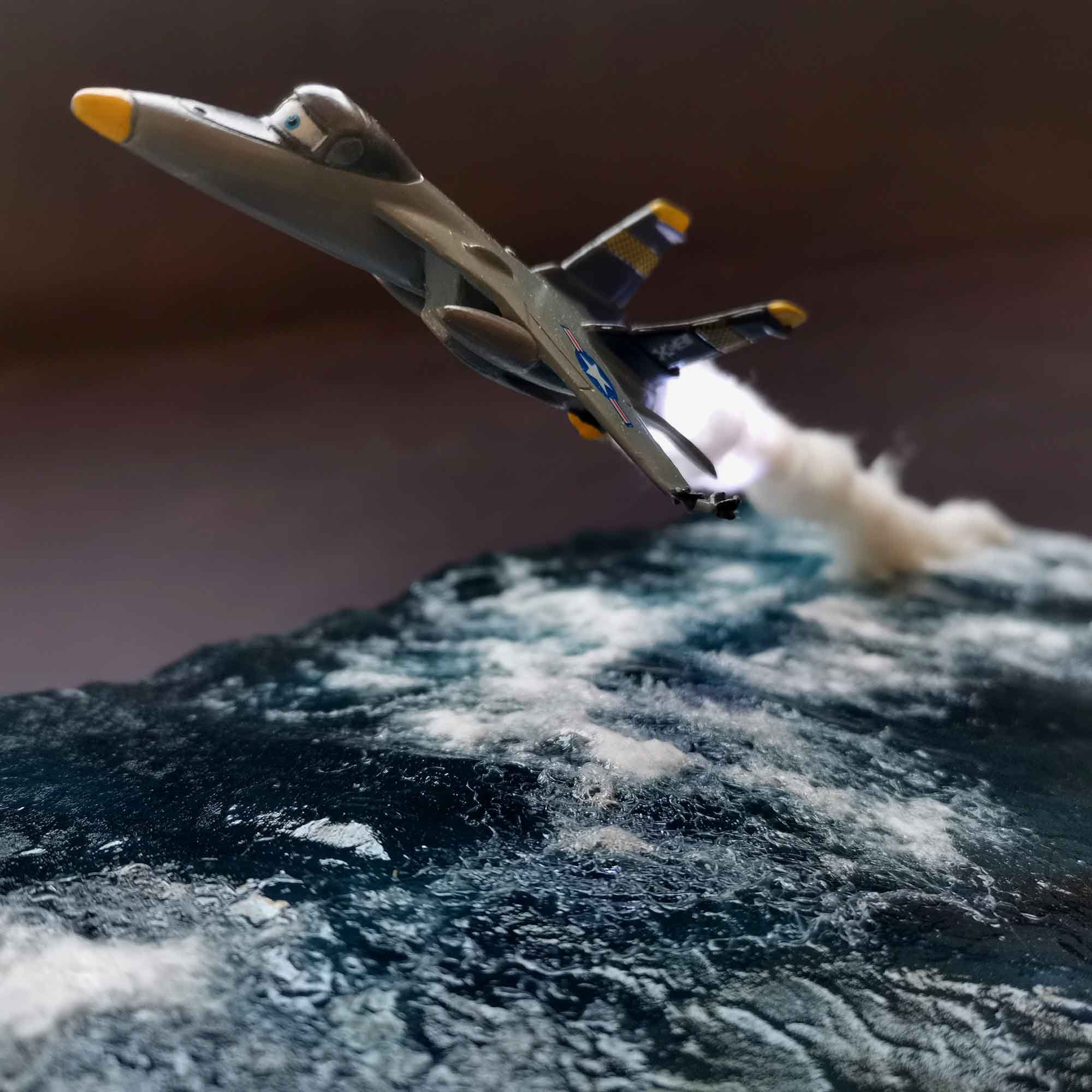 Diorama F/A 18 Super Hornet, Película Aviones. - Imagen 9