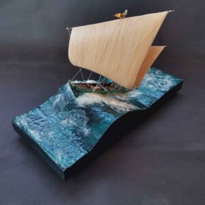Diorama velero Golfo Pérsico. Escala 1/110.