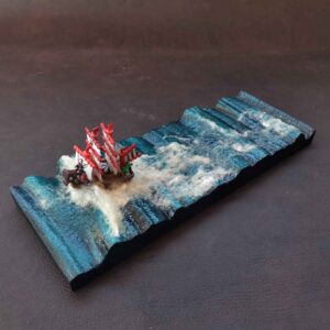 Diorama barco Red Force. One Piece.
