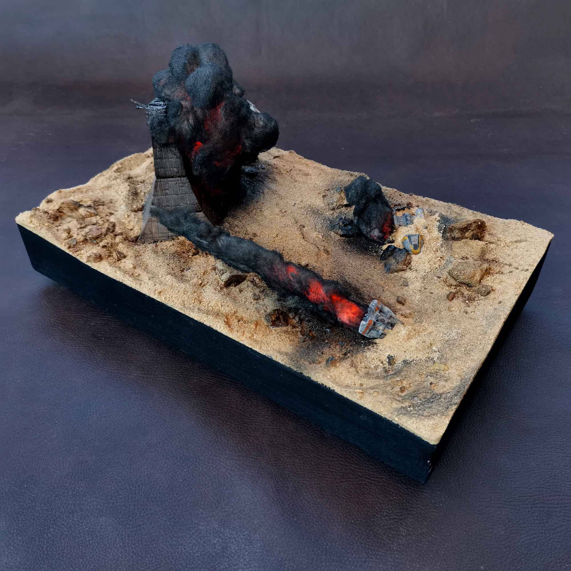 Diorama Snowspeeder. Star Wars.