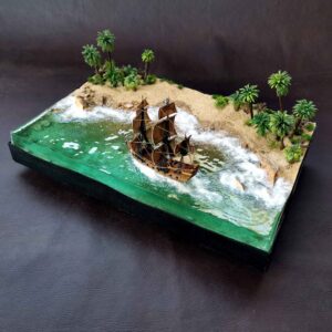 Diorama galeón Black Sawn.