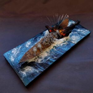 Diorama hundimiento Hms Sovereign.