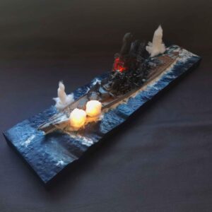 Diorama acorazado Bismarck.