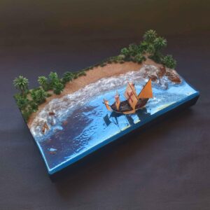 Diorama Santa Maria 1492. Escala 1:350