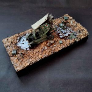 Diorama de la WWI, ambulancia Ford T.