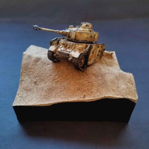 Diorama Panzer IV World War Toon Model.