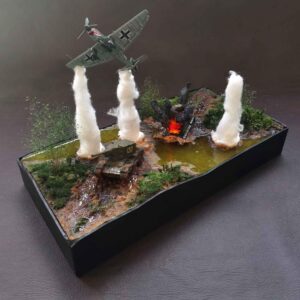 Diorama ataque río. Escala 1/144.