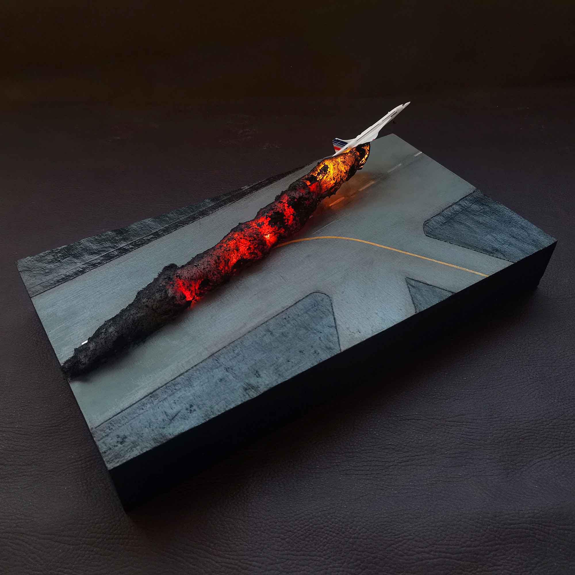 Diorama accidente Concorde. Escala 1/685 - Imagen 3