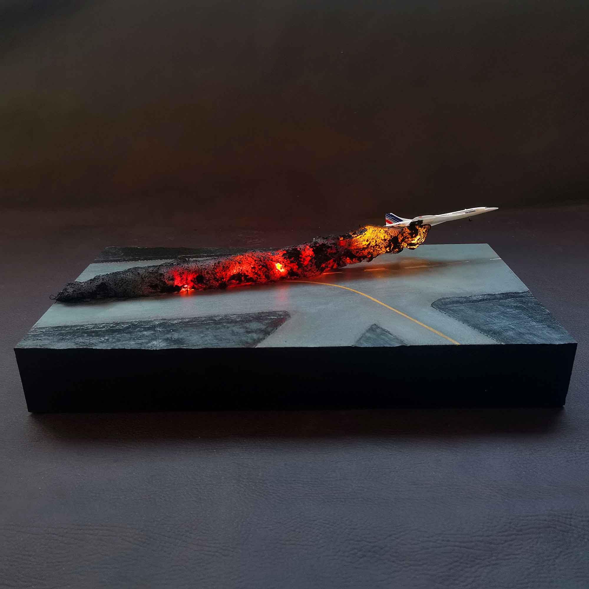 Diorama accidente Concorde. Escala 1/685 - Imagen 2