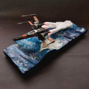 Diorama X Wing Resistance. Star Wars.