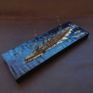 Diorama hundimiento crucero ligero SMS Dresden.