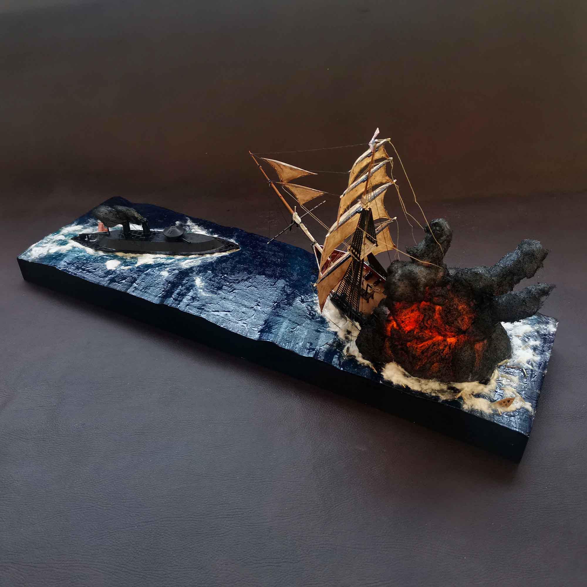 Diorama batalla Hampton Roads. - Imagen 6