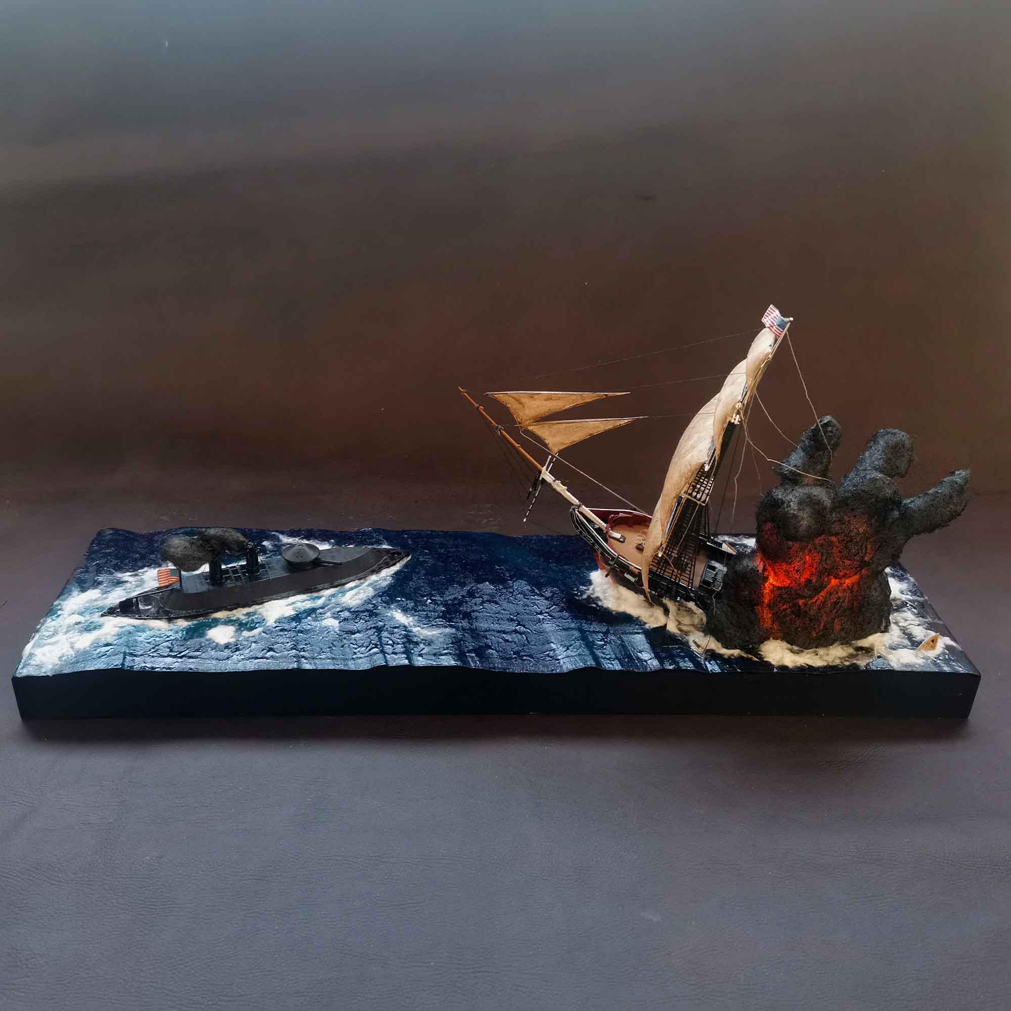 Diorama batalla Hampton Roads. - Imagen 7