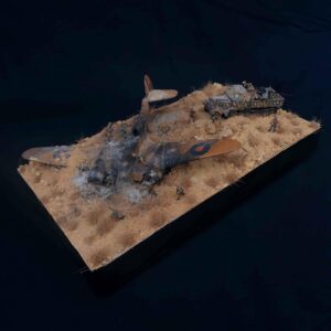 Diorama del desierto del norte de África. Escala 1/72.