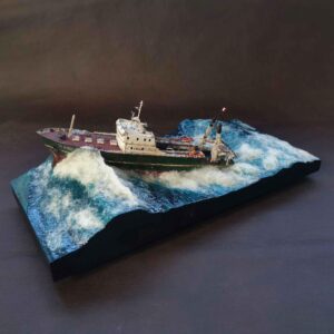 Diorama arrastrero Roc Amadour. Escala 1:200.